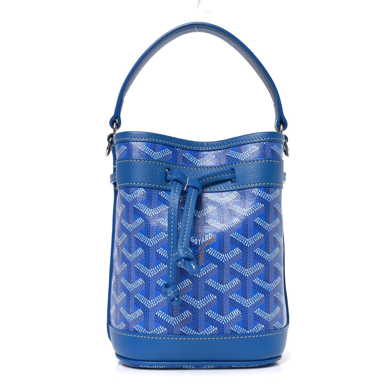 Goyard Goyardine Petit Flot Mini Bucket Bag Sky Blue