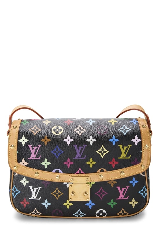 Takashi Murakami x Louis Vuitton Black Monogram Multicolore Sologne
