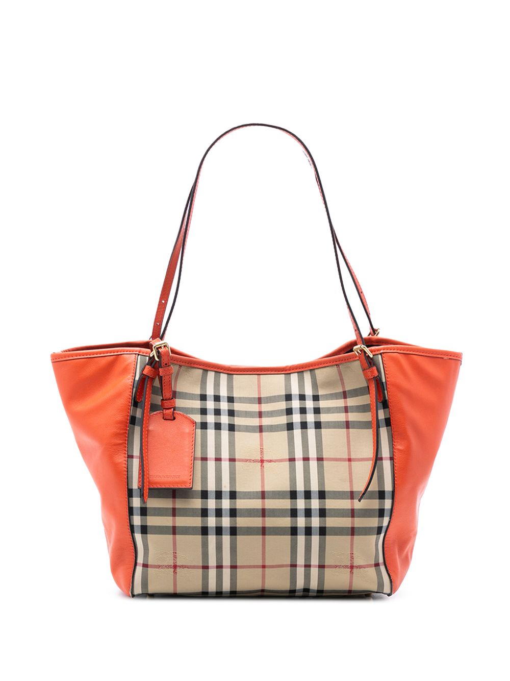 2000-2017 Small Haymarket Check Canvas and Leather Canterbury tote bag