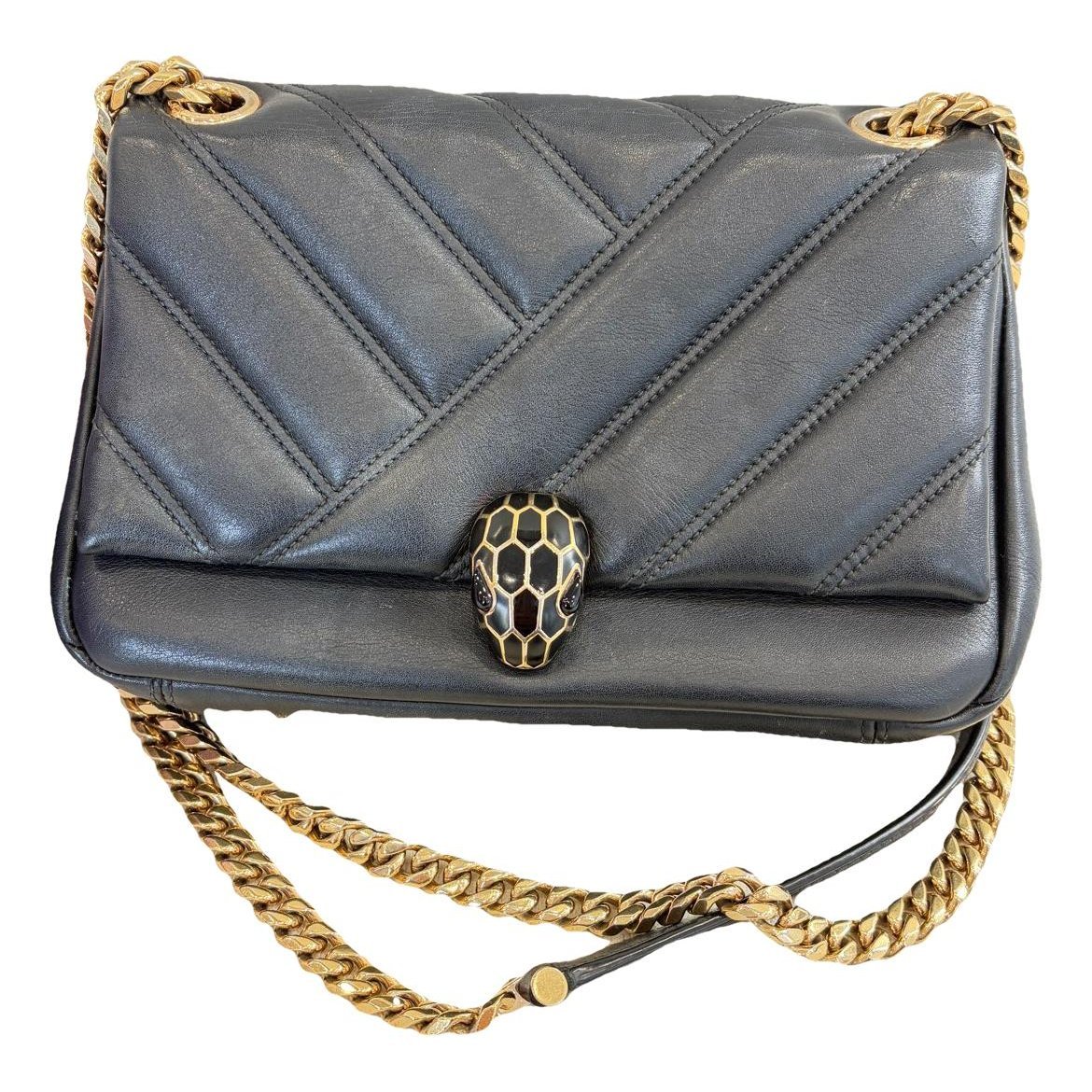 Serpenti leather handbag