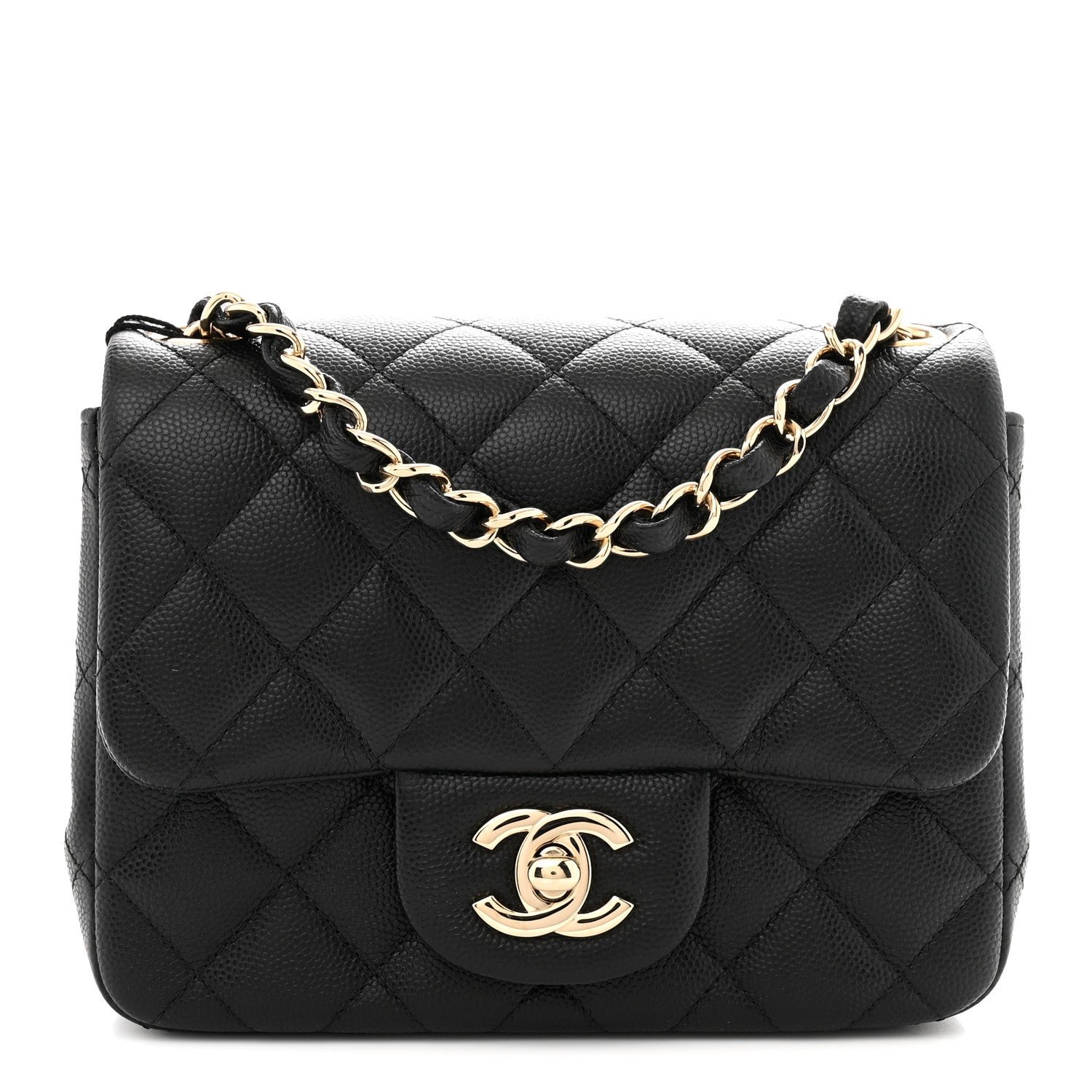 Chanel Caviar Quilted Mini Square Flap Black