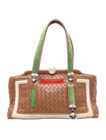 Intrecciato Top Handle Bag Medium Vintage