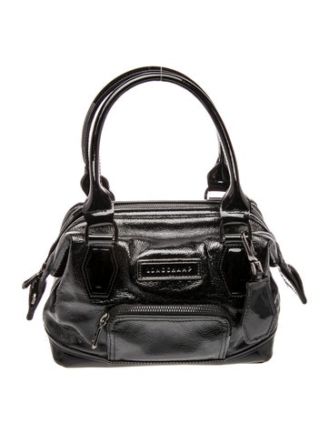 Patent Leather Top Handle Bag
