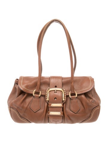 Vitello Daino Leather Shoulder Bag