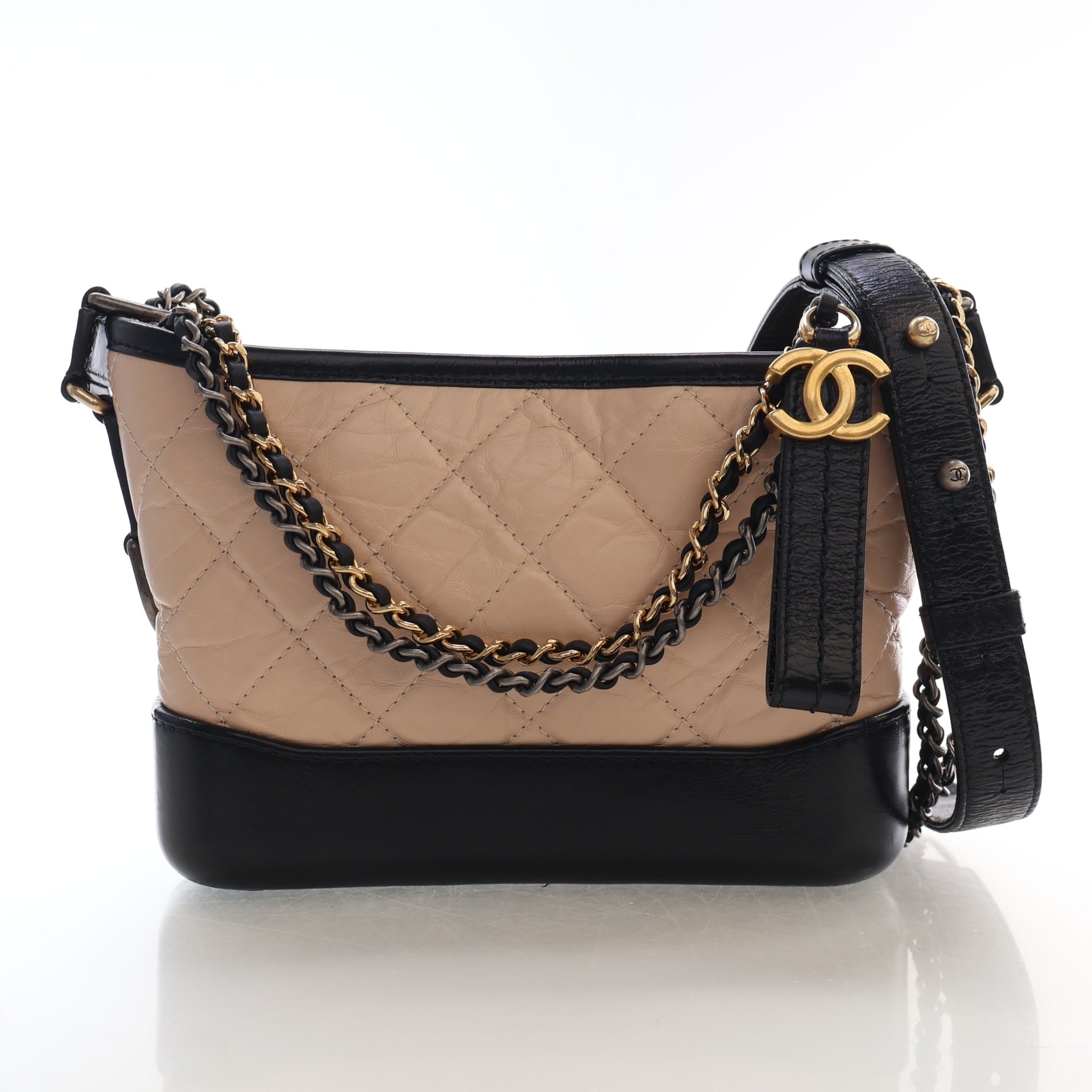 Chanel Small Aged Calfskin Gabrielle Hobo Bag