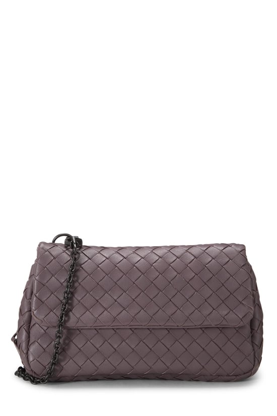 Bottega Veneta Purple Intrecciato Leather Crossbody Small