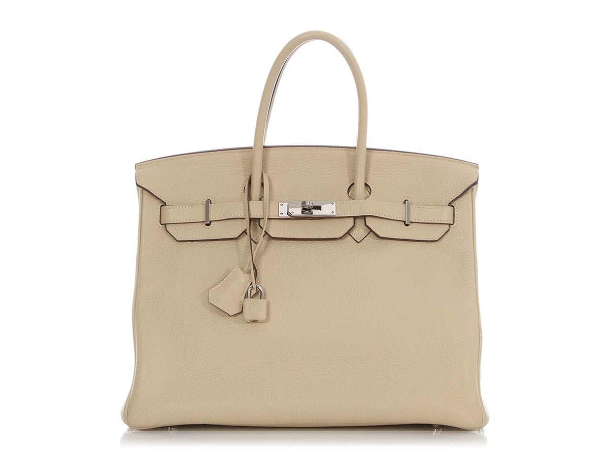 Hermes Hermès Parchemin Clémence Birkin 35