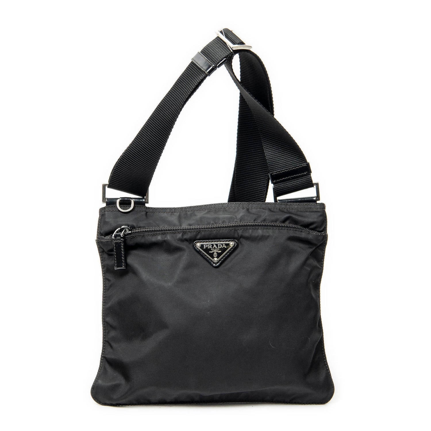Canvas Small Zip Flat Messenger