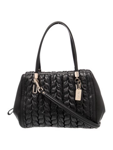 Leather Top Handle Bag