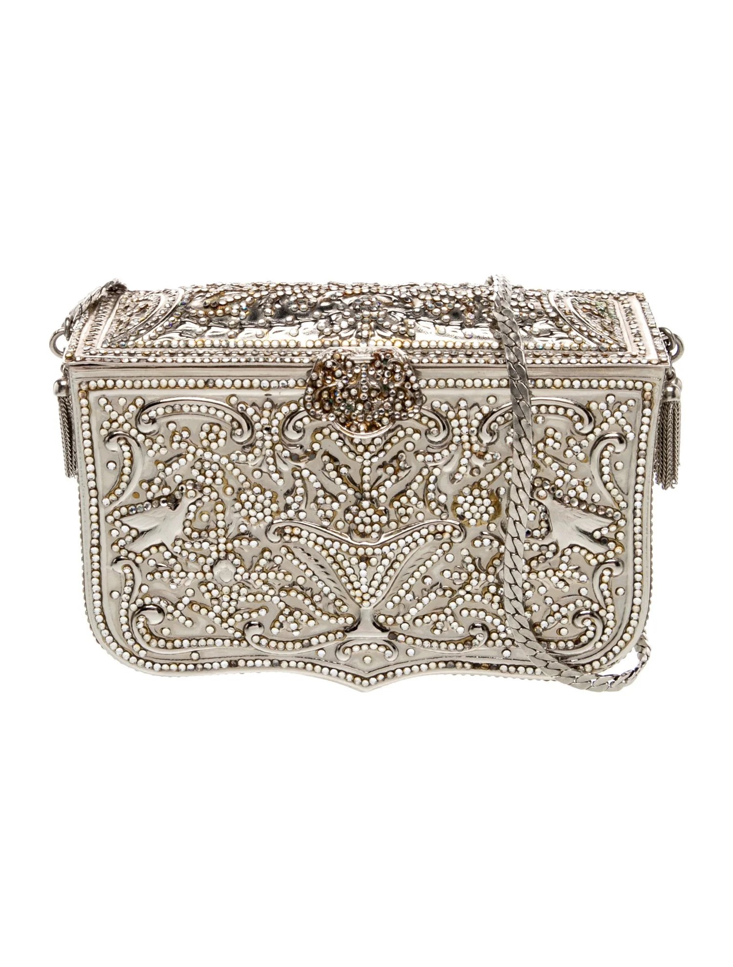 Judith Leiber Metal Minaudière