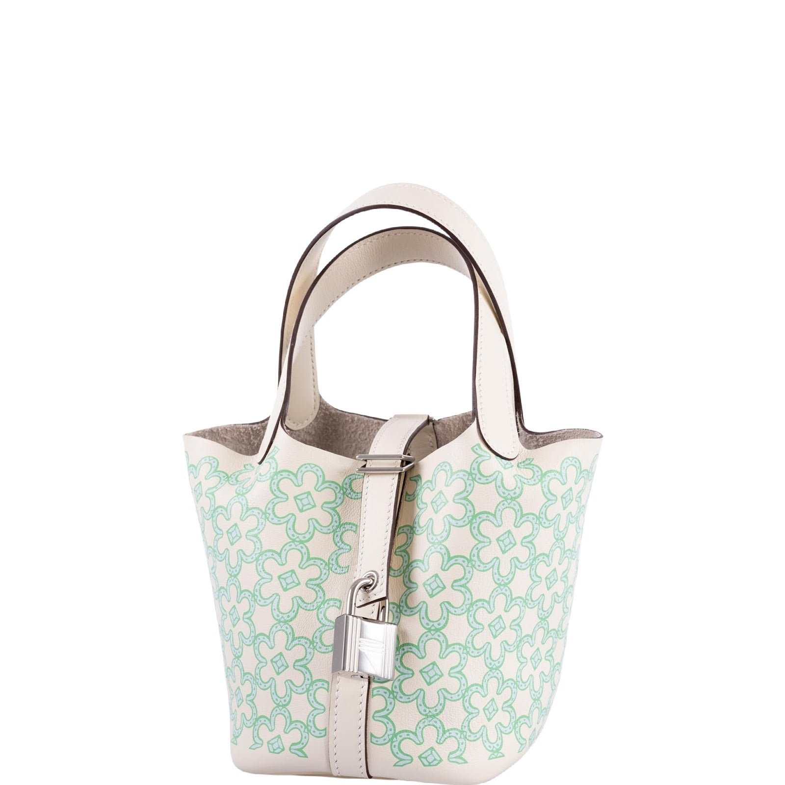 Hermes Hermès Micro Lucky Daisy Picotin Lock 14 Nata Swift Palladium Hardware