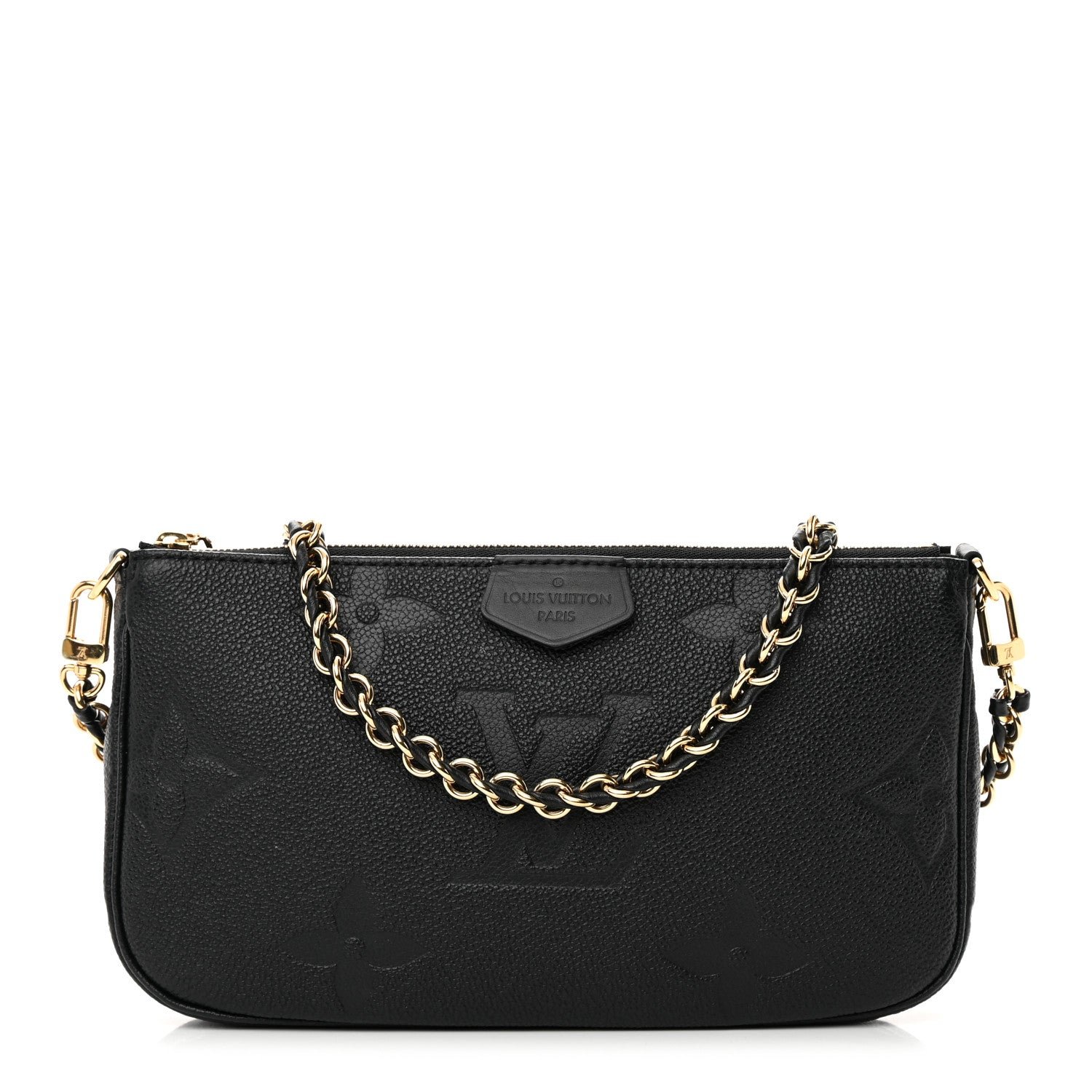 Louis Vuitton Empreinte Monogram Giant Multi Pochette Accessories Large Pochette Black
