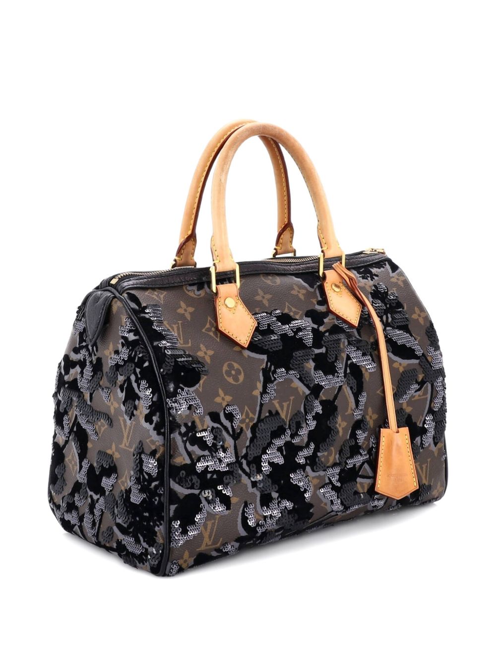 Speedy Handbag Fleur De Jais Monogram Canvas 30 satchel