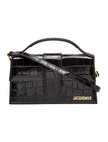 Embossed Leather Top Handle Bag
