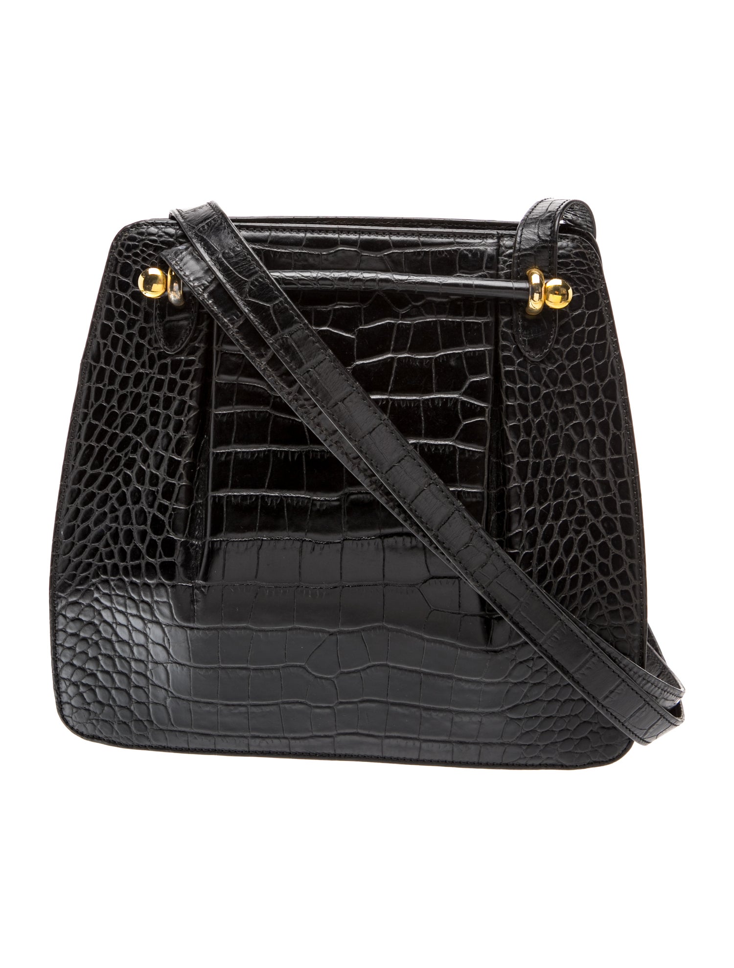 Embossed Leather Shoulder Bag