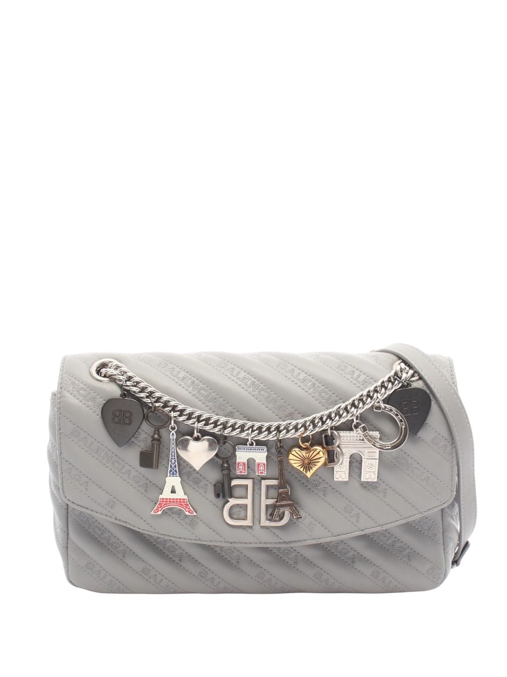 2010-2026 Leather BB Round Charm shoulder bag