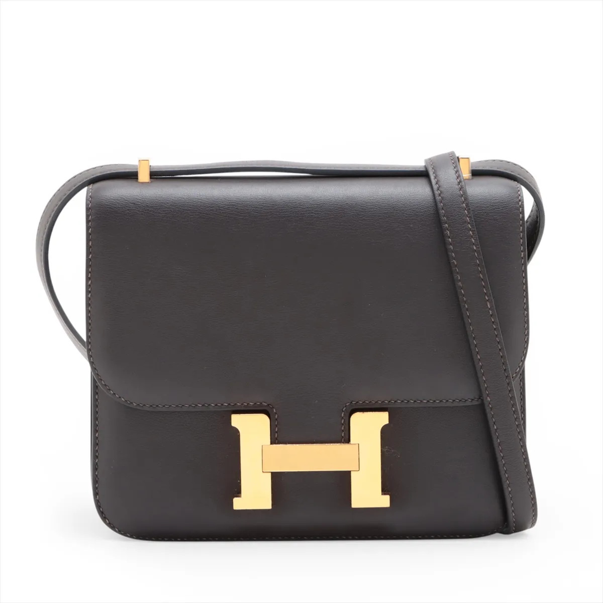 Hermès Constance 3 Mini 18 Miroir Veau Swift Bebran Gold Metal Fittings