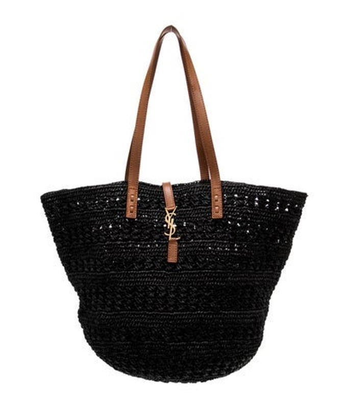 Saint Laurent Laurent Raffia Tote 2022