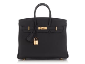 Hermes Hermès Black Togo Birkin 25