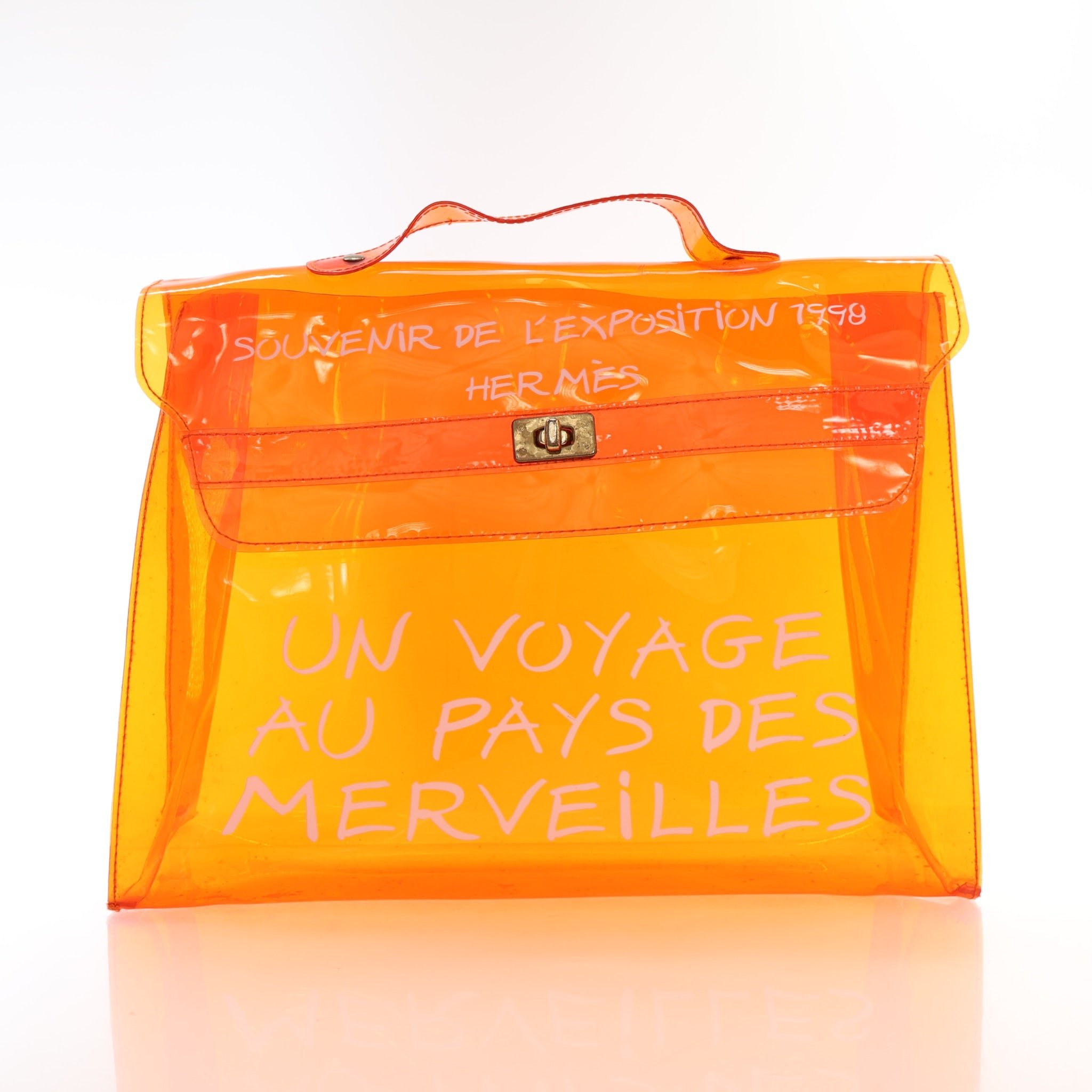Hermes Vintage Orange Vinyl Souvenir De L’Exposition
