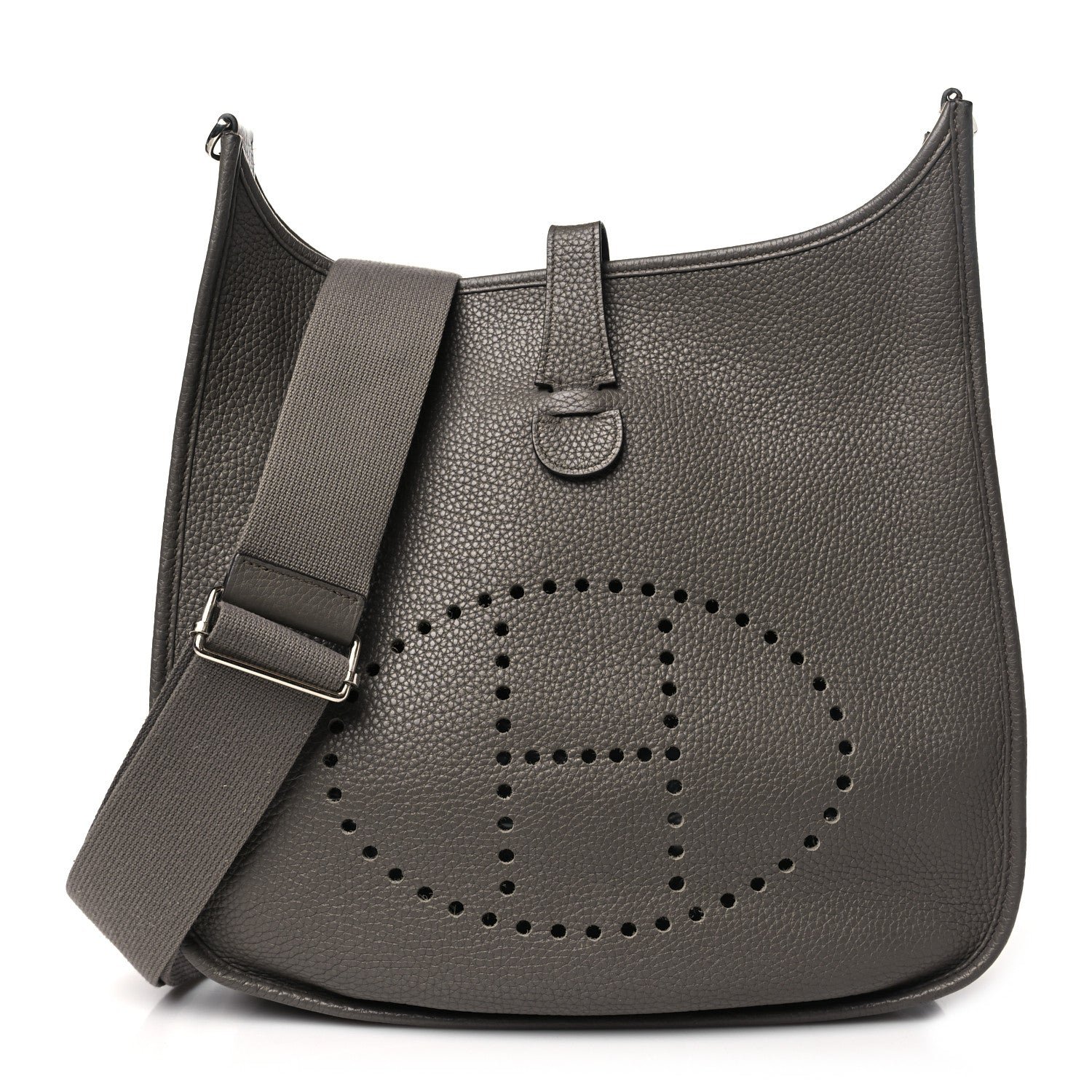 Hermes Taurillon Clemence Evelyne III GM Etoupe