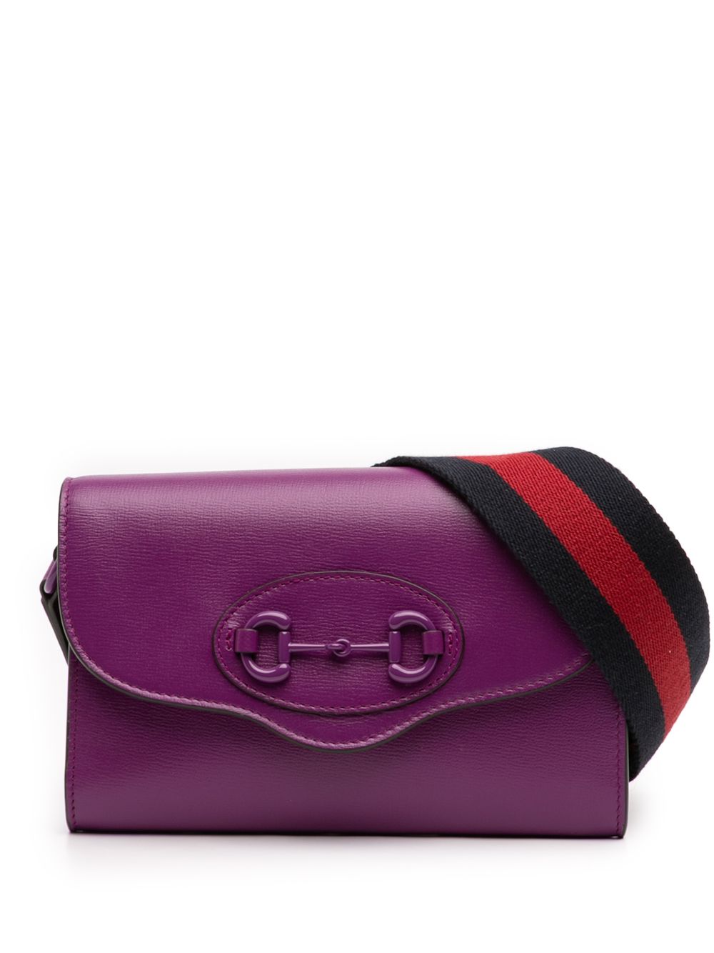 2016-2026 Mini Leather Horsebit 1955 Web crossbody bag