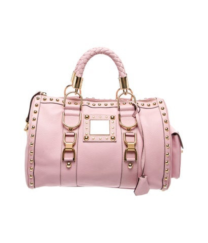 Versace Leather Top Handle Bag