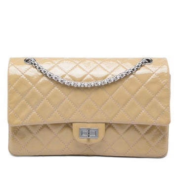 Quilted Crinkled Patent Reissue 2.55 Double Flap