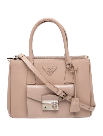 Prada Saffiano Leather Galleria Double Zip