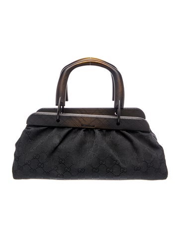 GG Canvas Top Handle Bag