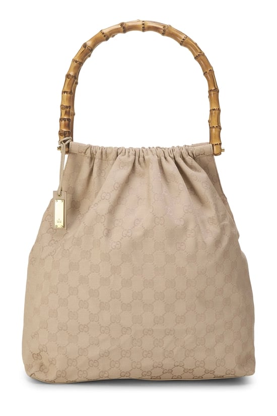 Original GG Canvas Bamboo Tote