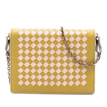 Leather Nappa Intrecciato Wallet on Chain