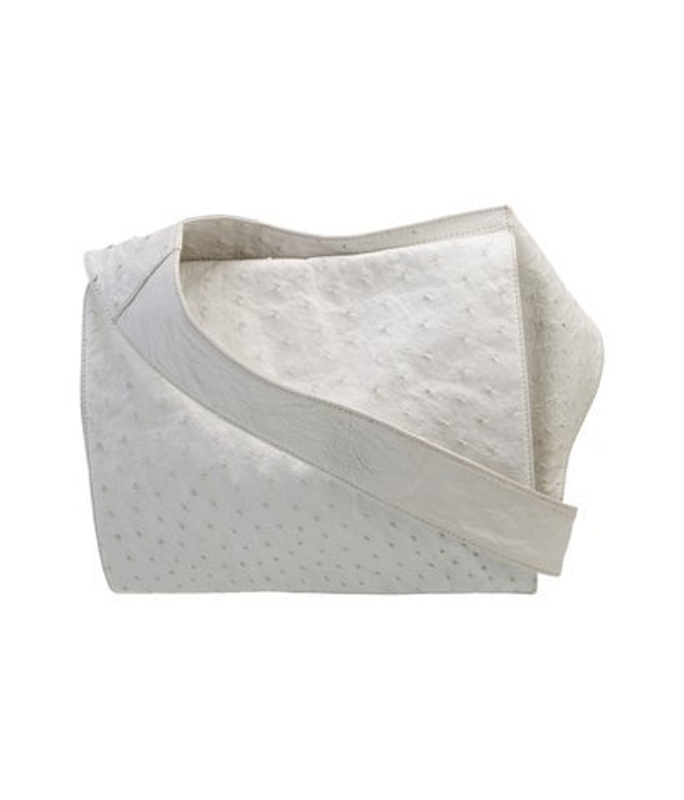 Celine Ostrich Shoulder Bag Vintage