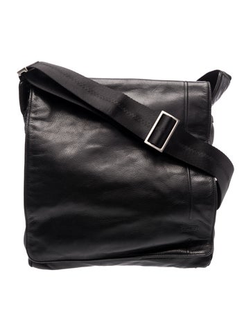 Tumi Leather Messenger Bag