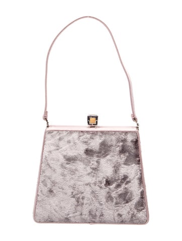 Judith Leiber Satin Top Handle Bag