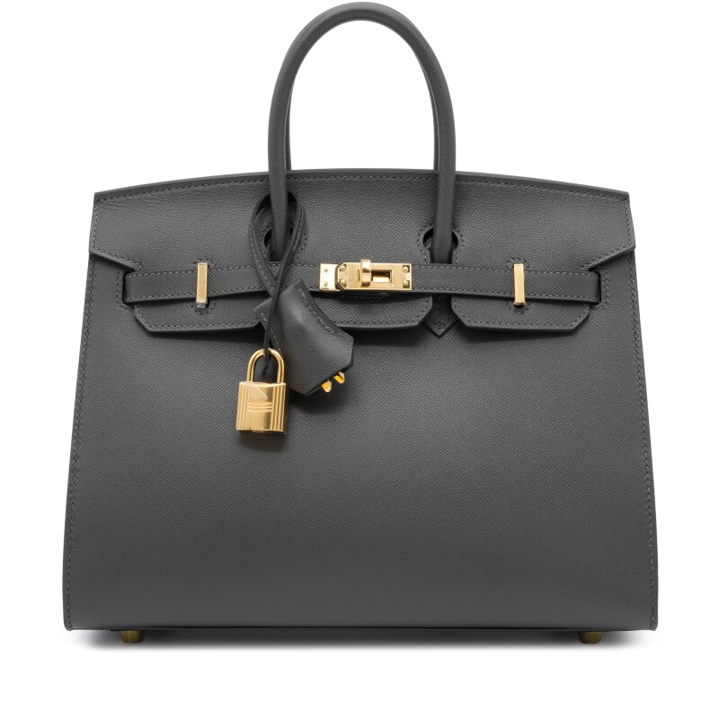 Hermes Graphite Madame Birkin 25 Sellier Gold Hardware, 2024