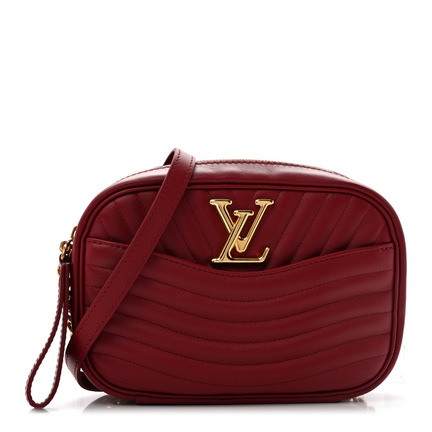Louis Vuitton Calfskin New Wave Camera Bag Red