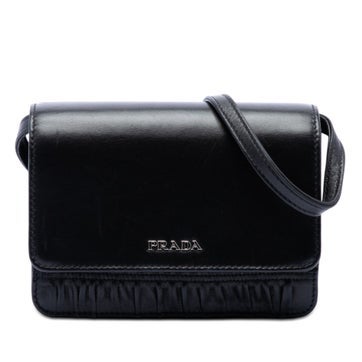 Gaufre and Brushed Nappa Leather Crossbody