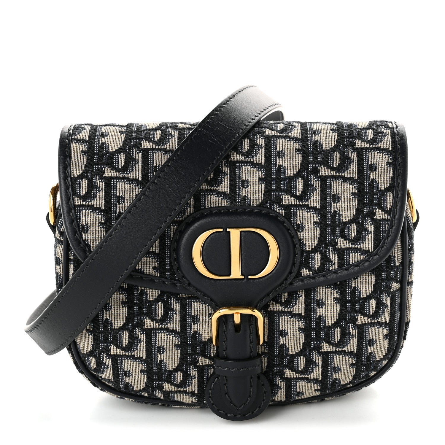 Christian Dior Oblique Small Bobby Flap Blue