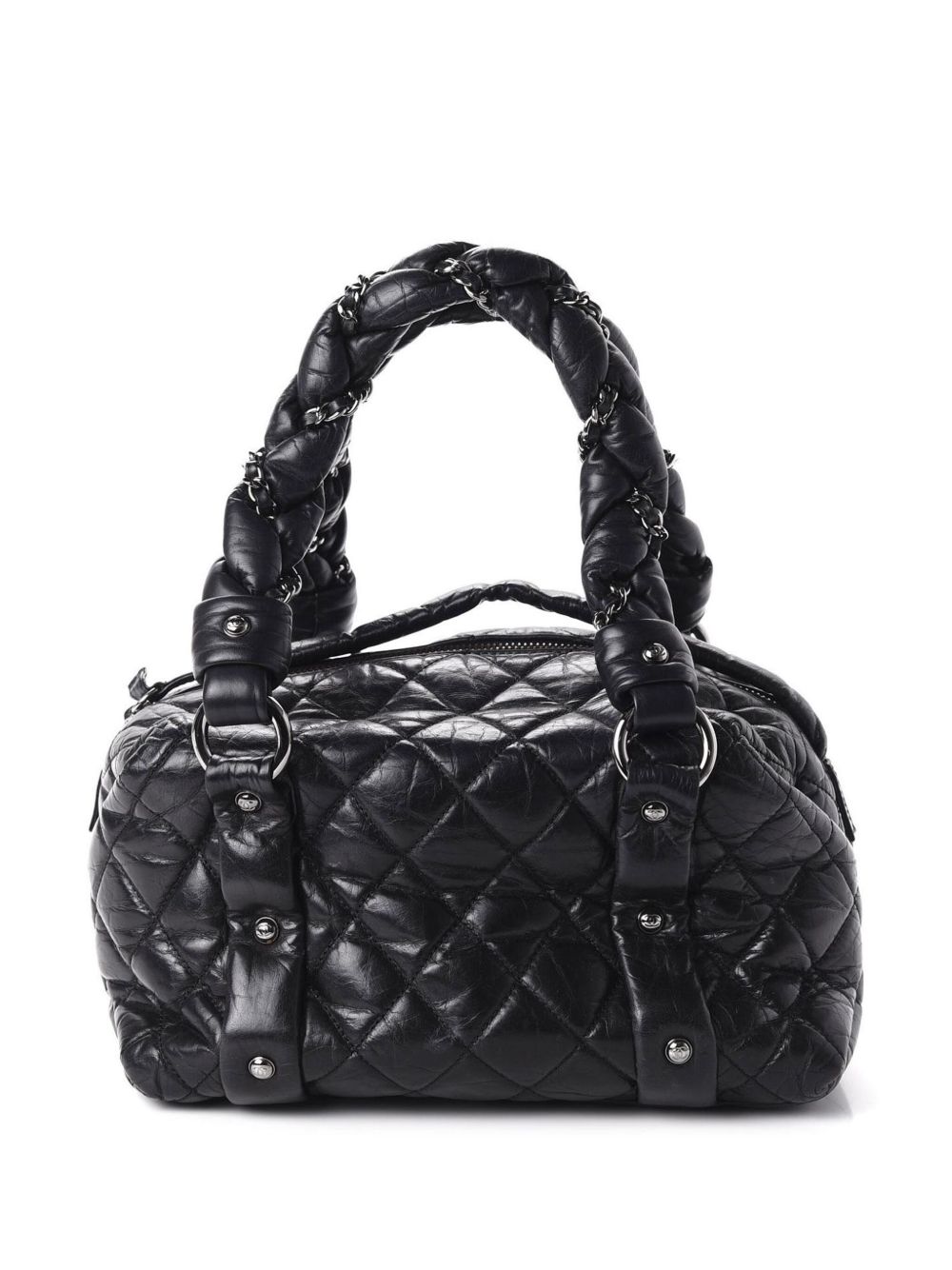 2006 Lady Braid diamond-quilted tote bag