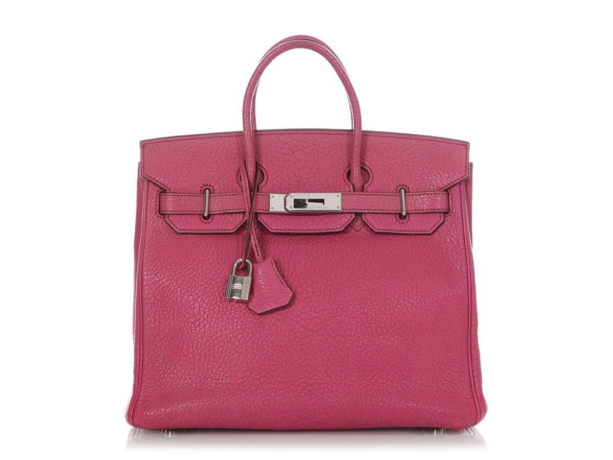 Hermes Hermès’ Fuchsia Chèvre HAC Birkin 28