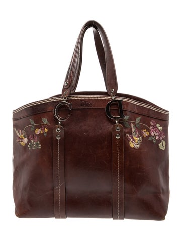 Dior Leather Top Handle Bag