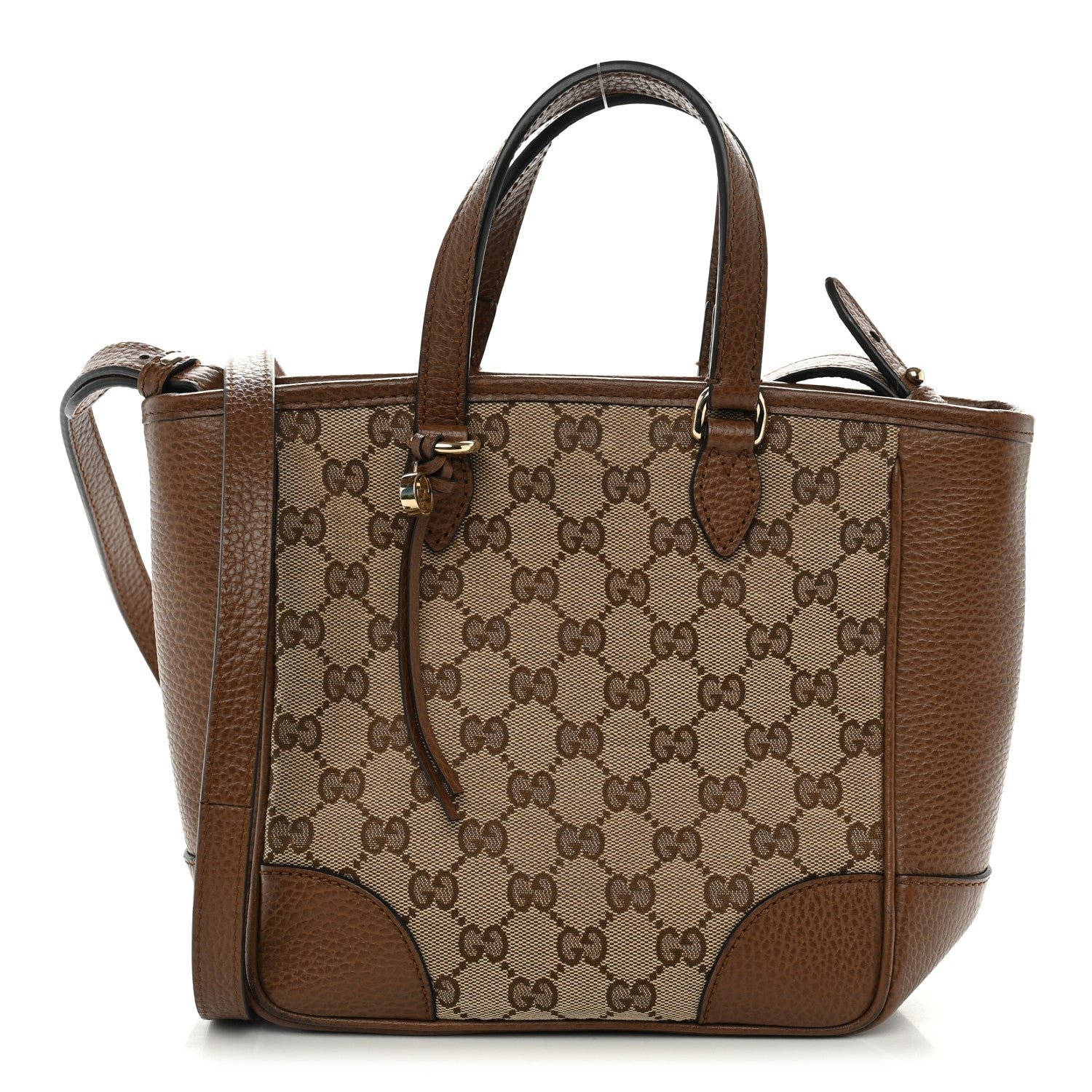 Gucci Monogram Small Bree Tote Beige Tabacco