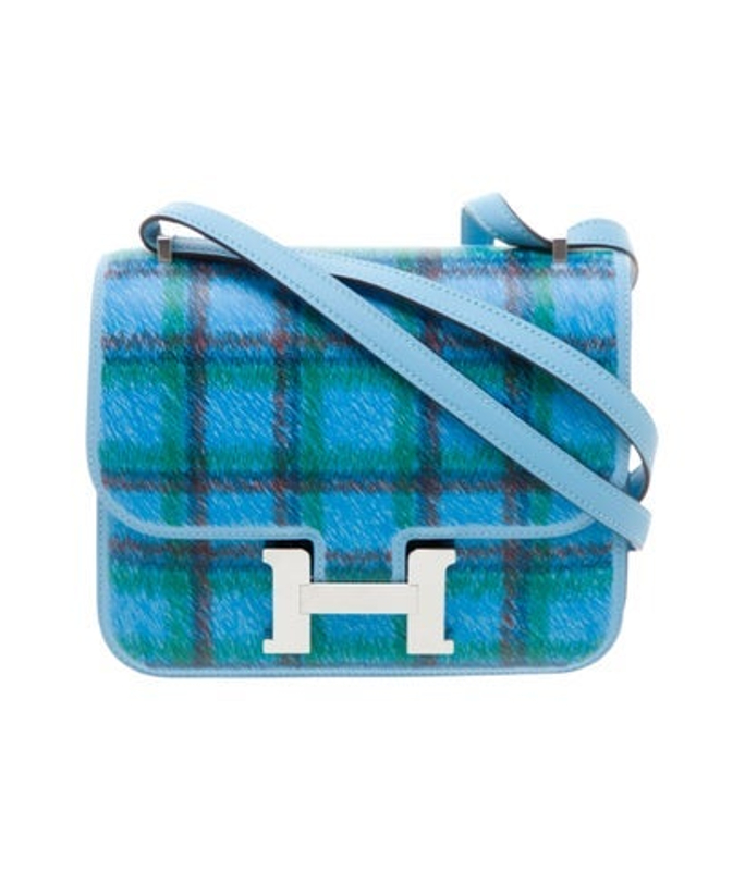 Hermes Swift Tartan Mini Constance 18