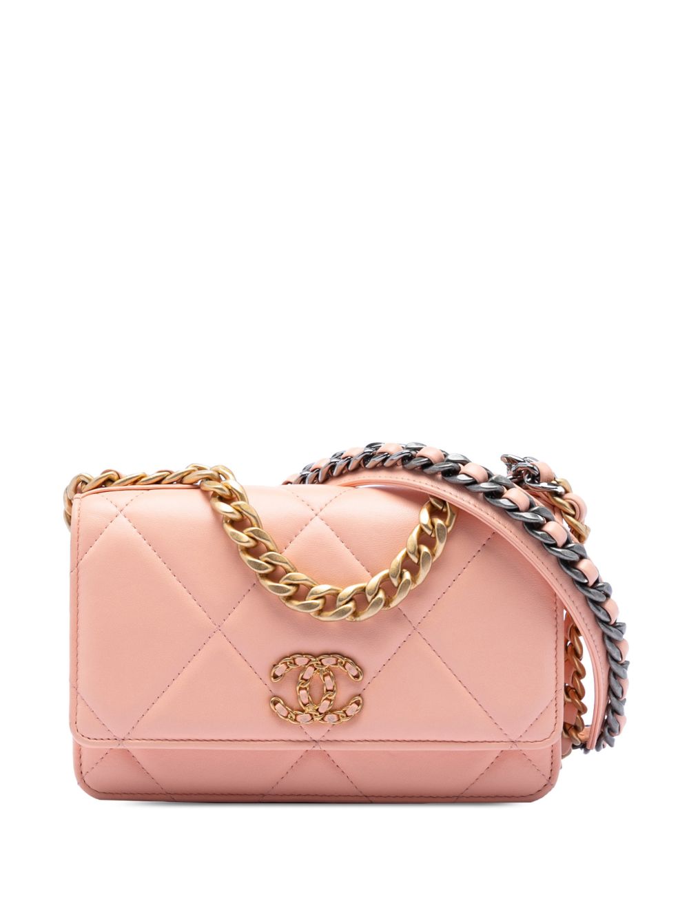 2021-2025 Quilted Lambskin 19 Wallet on Chain satchel
