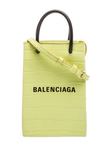 Balenciaga Embossed Leather Top Handle Bag