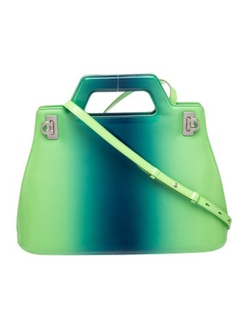 Patent Leather Top Handle Bag