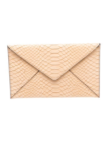 Loeffler Randall Embossed Leather Clutch