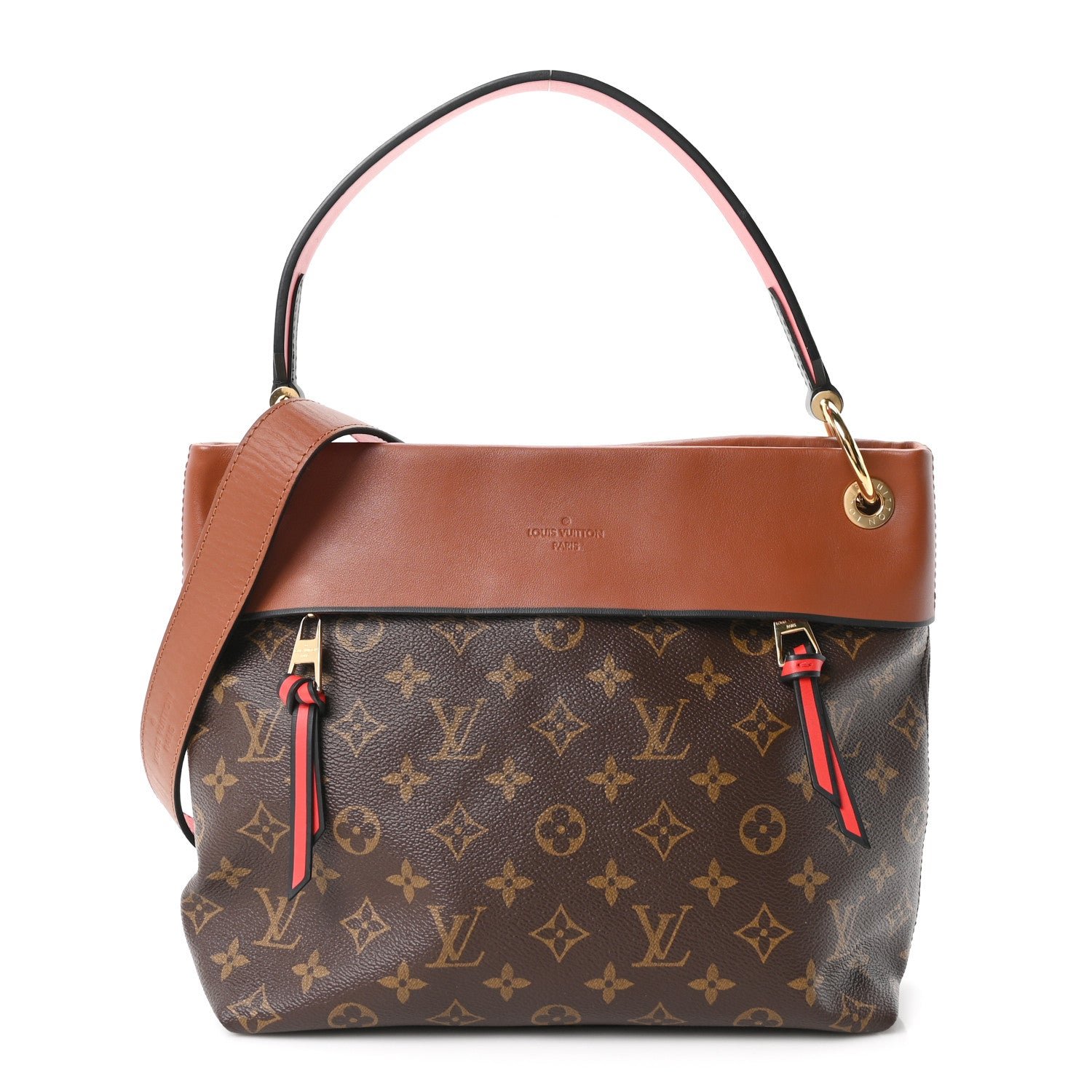 Louis Vuitton Monogram Tuileries Besace Caramel Rouge