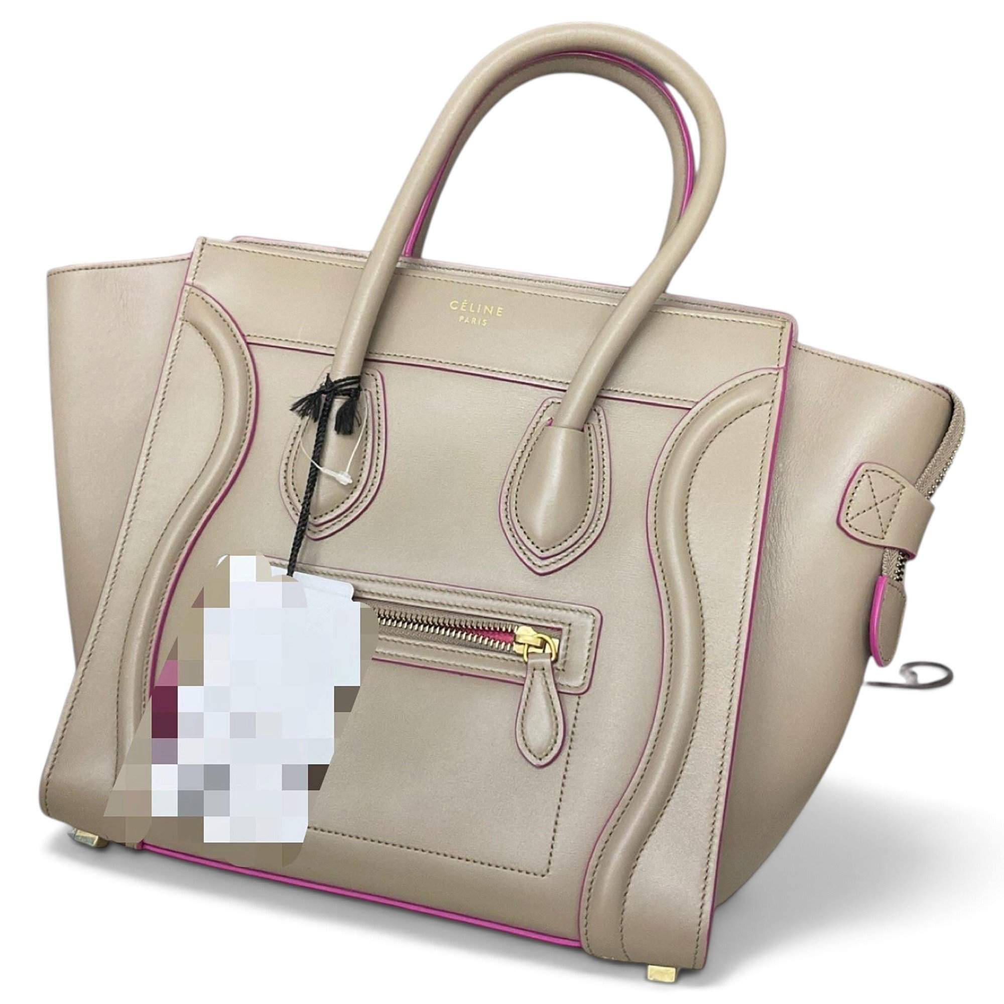 Luggage leather handbag